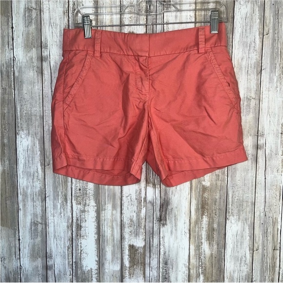 Stylish J. Crew Pink Chino Shorts - Picture 1 of 6